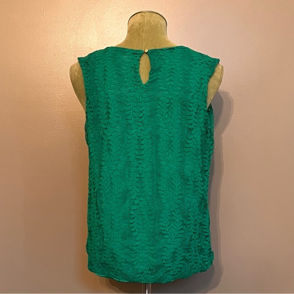 Liz Claiborne Career Sleeveless Lace Blouse - Picture 3 of 5